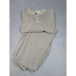 Straight‎ Down Clothing Lot Of 2 Mens XL Brown Fleece Baggy Midweight Jumpsuit